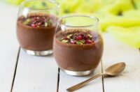 موس شکلاتی گیاهی با آکوافابا