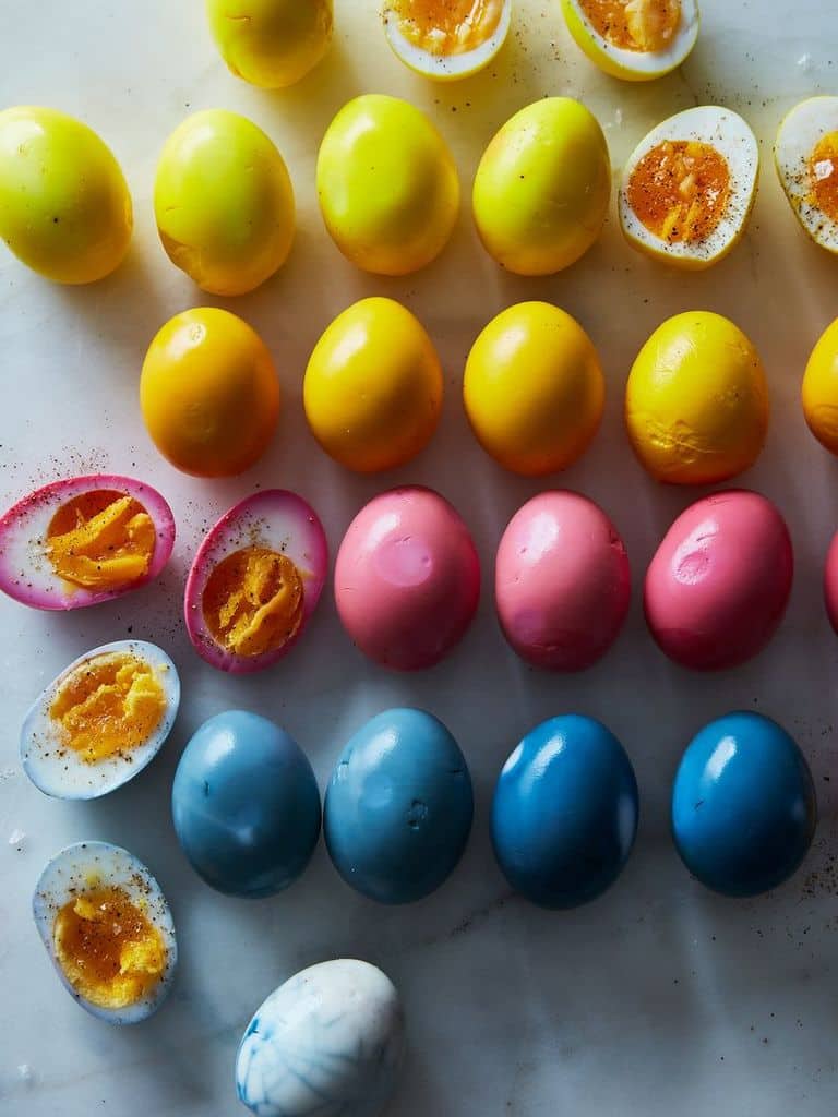ترشی تخم مرغ رنگی با رنگهای طبیعی، طرز تهیه و کاربردهای آن