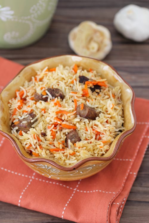 چلو گوشت هویج مجلسی با عطری عالی و تهیه با بهترین رسپی بین المللی