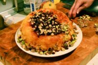 نحوه درست کردن مرصع پلو خوشمزه مجلسی با مرغ