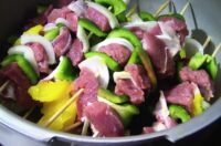 لیست انواع غذا با گوشت تکه ای، کباب حسینی با گوشت تکه ای
