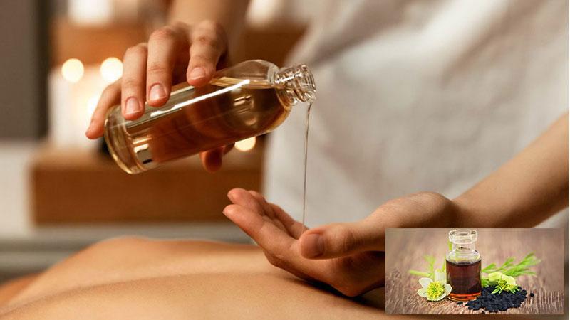ریختن روغن سیاهدانه در ناف برای درمان سریع یبوست